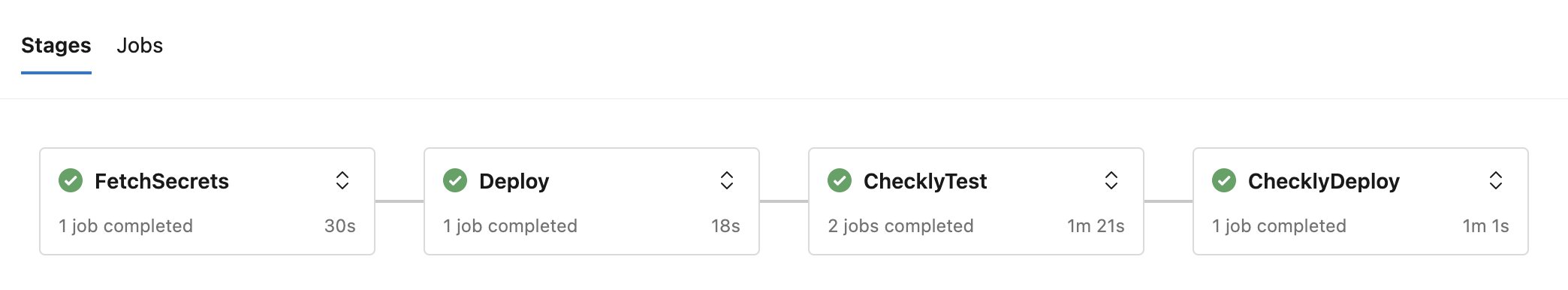 Azure Pipelines Stages tab with keyvault